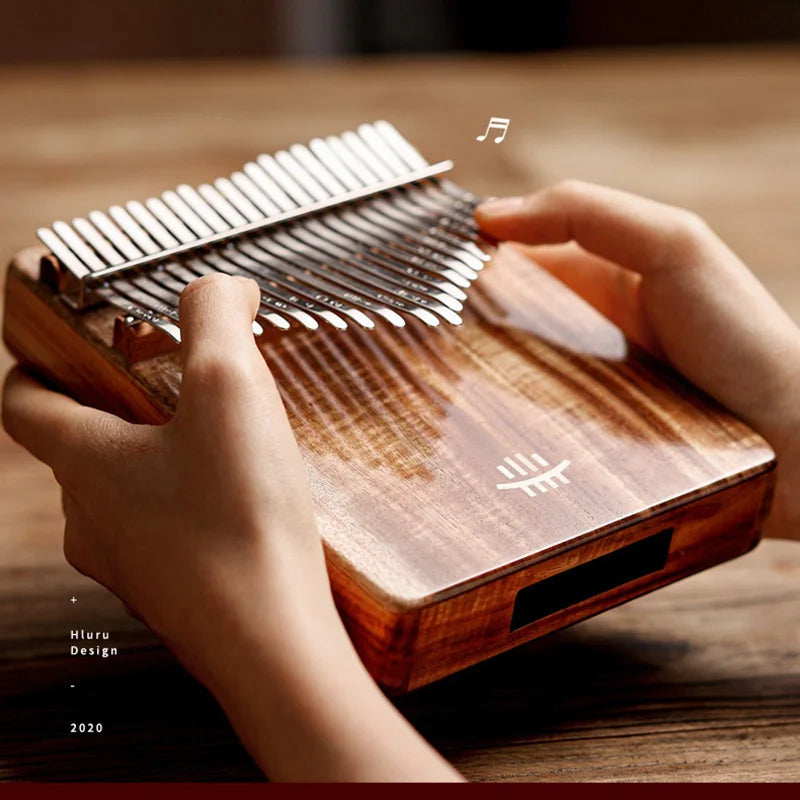 Hluru Kalimba Solid Wood 17 & 21 Keys – Resonant Tones from Ancient Forests