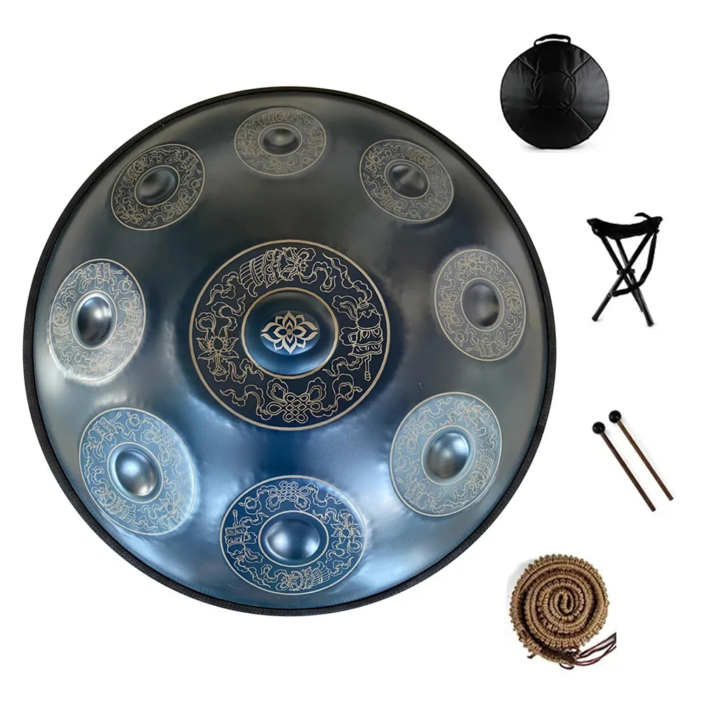 Hand-Painted Tongue Drum – Artisan Sound for Sacred Ritual