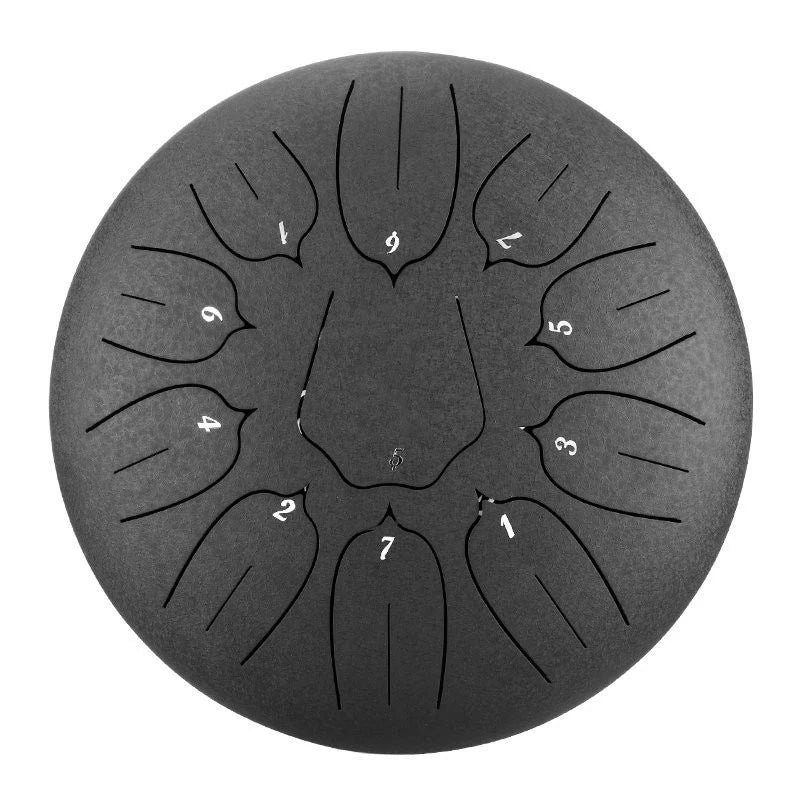 Hluru Steel Tongue Drum 10" – 11 Notes for Meditative Play