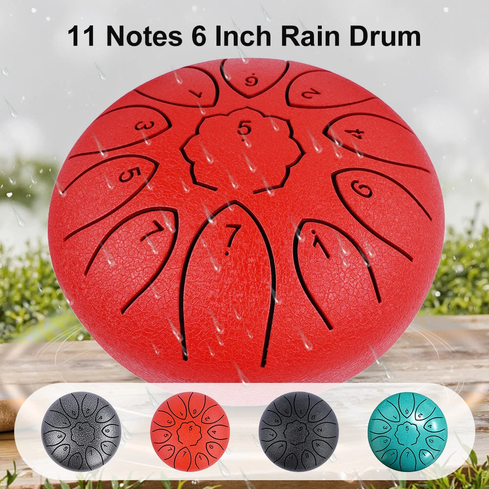 Steel Rain Drum 6" – 11 Notes of Ceremonial Sound