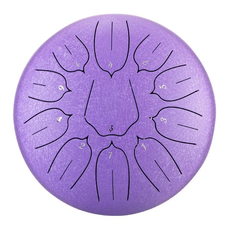 Hluru Steel Tongue Drum 10" – 11 Notes for Meditative Play