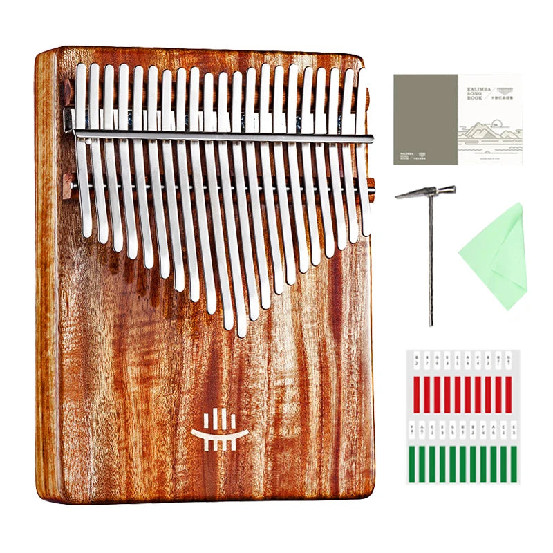 Hluru Kalimba Solid Wood 17 & 21 Keys – Resonant Tones from Ancient Forests