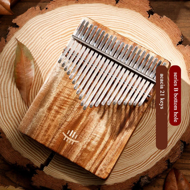 Hluru Kalimba Solid Wood 17 & 21 Keys – Resonant Tones from Ancient Forests
