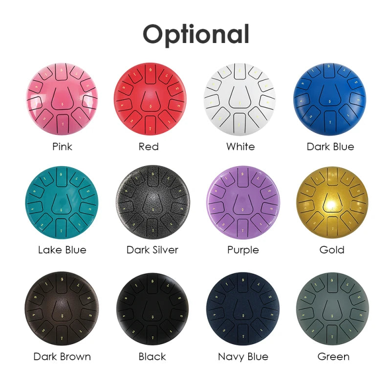 Steel Rain Drum 8" – Hollow Body Resonance for Meditation & Ceremony