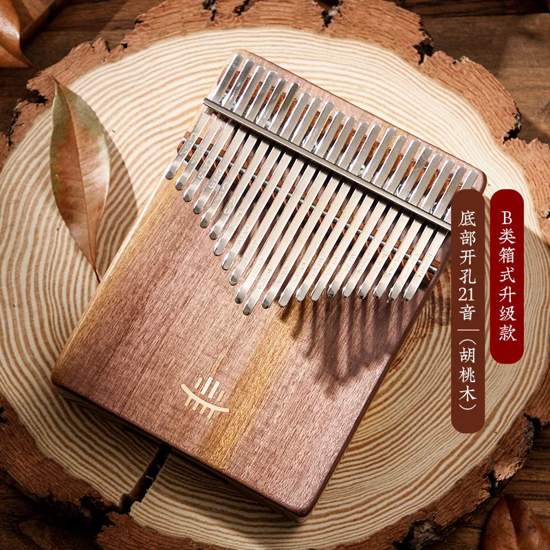 Hluru Kalimba Solid Wood 17 & 21 Keys – Resonant Tones from Ancient Forests