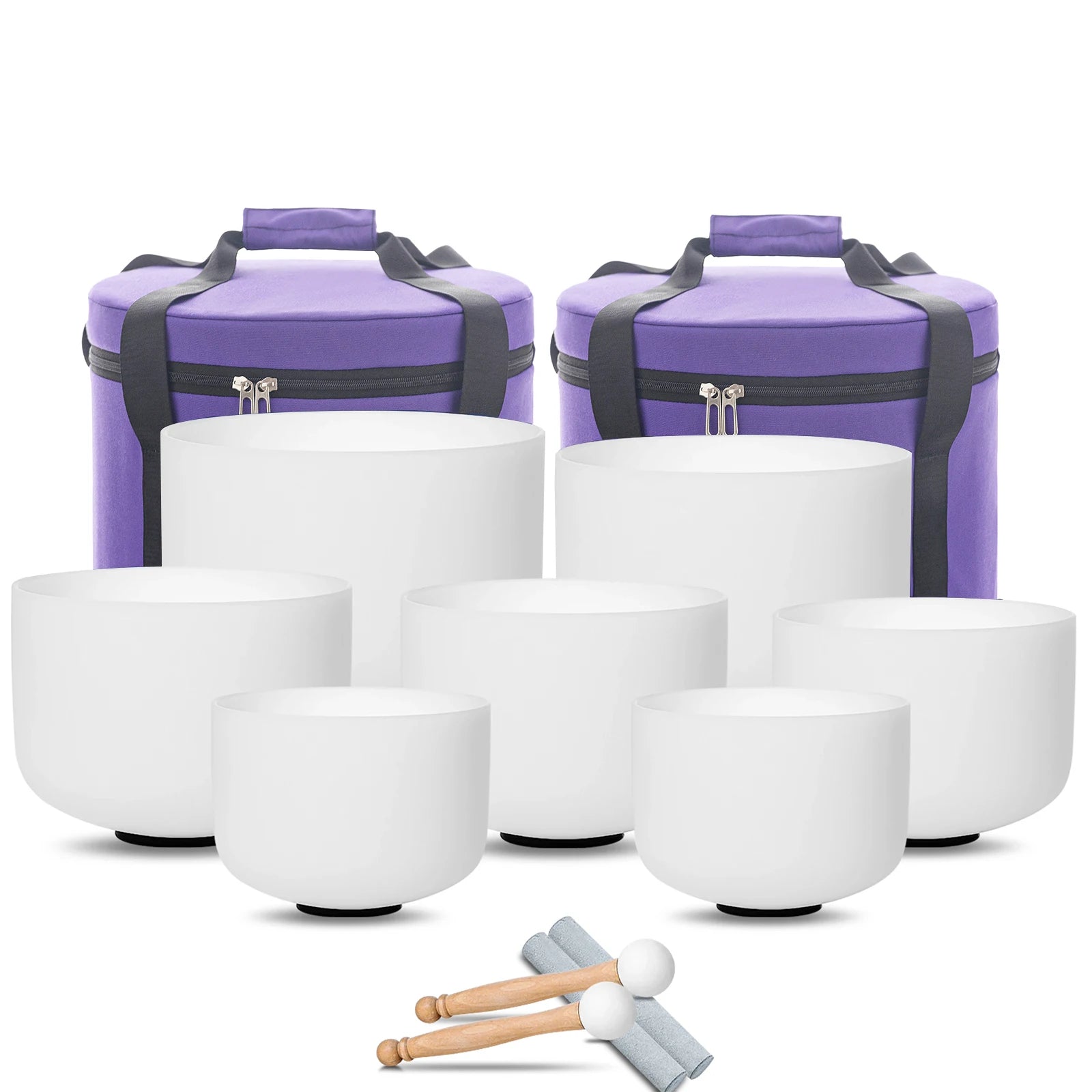 Crystal Singing Bowl Set of 7 – Full Chakra Alignment at 432Hz & 440Hz