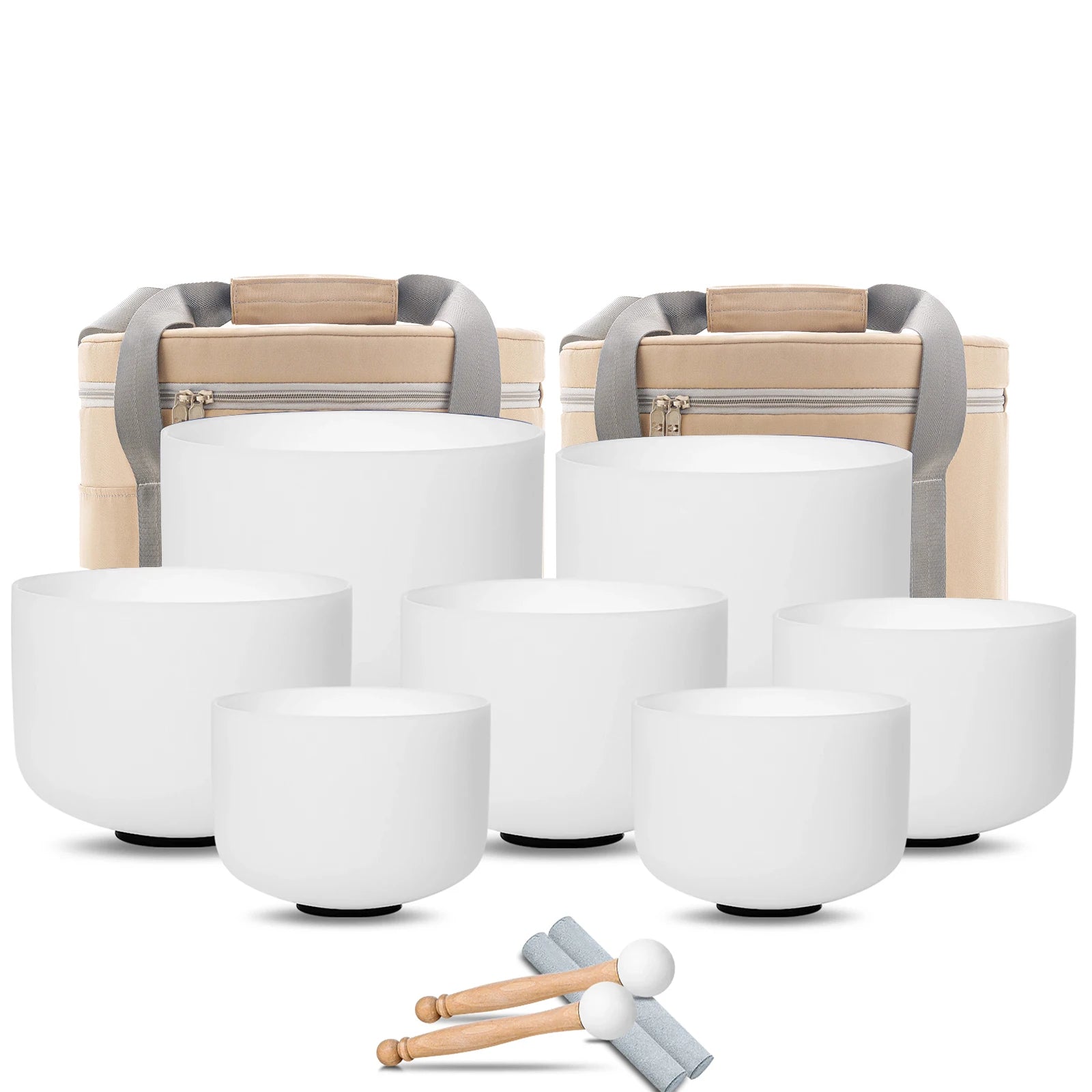 Crystal Singing Bowl Set of 7 – Full Chakra Alignment at 432Hz & 440Hz