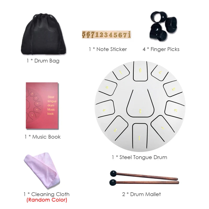 Steel Rain Drum 8" – Hollow Body Resonance for Meditation & Ceremony