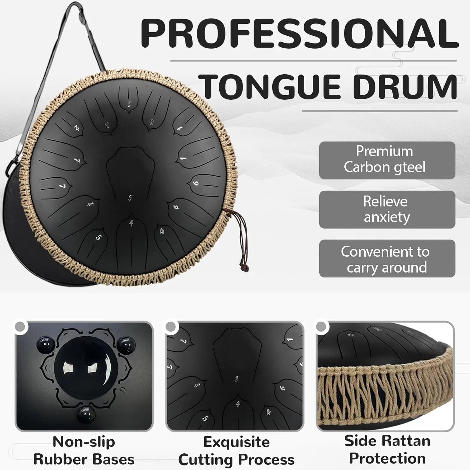 Hluru Ethereal Drum 13" – 15 Notes of Pure Resonance