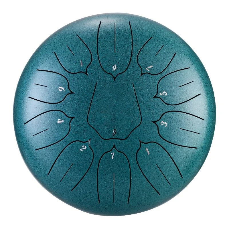 Hluru Steel Tongue Drum 10" – 11 Notes for Meditative Play