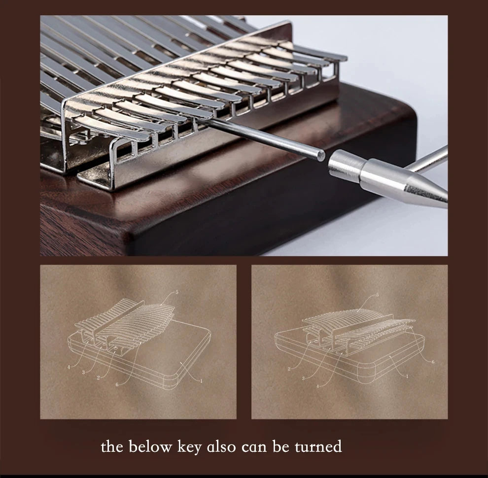 Hluru Professional Kalimba 34 & 38 Keys – Full Spectrum Sound for Deep Practice
