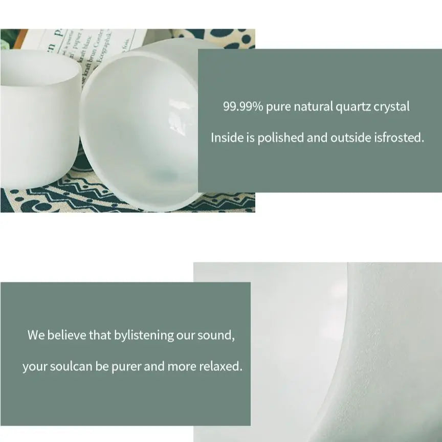 Crystal Singing Bowl Set of 7 – Full Chakra Alignment at 432Hz & 440Hz