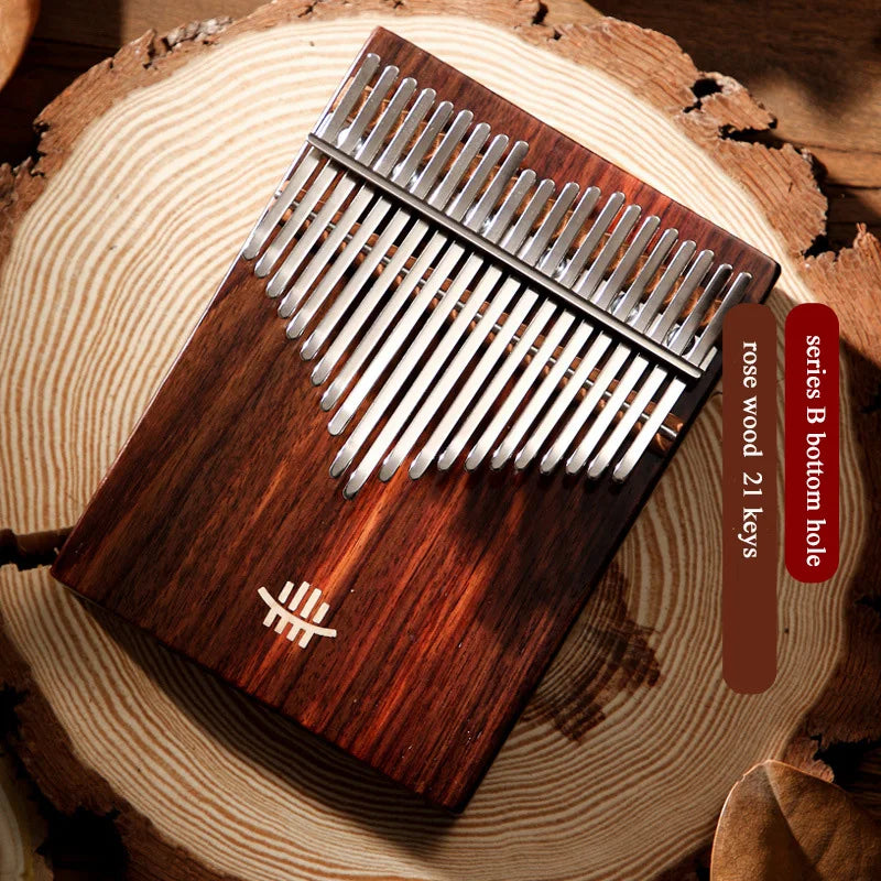 Hluru Kalimba Solid Wood 17 & 21 Keys – Resonant Tones from Ancient Forests