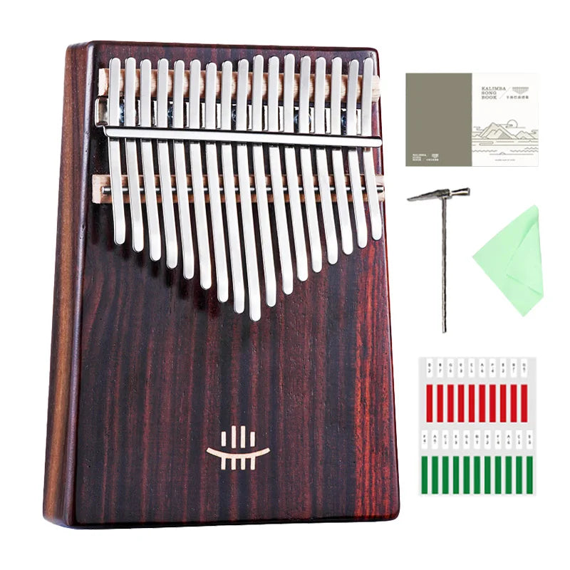 Hluru Kalimba Solid Wood 17 & 21 Keys – Resonant Tones from Ancient Forests