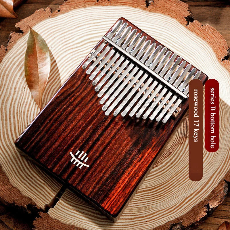 Hluru Kalimba Solid Wood 17 & 21 Keys – Resonant Tones from Ancient Forests