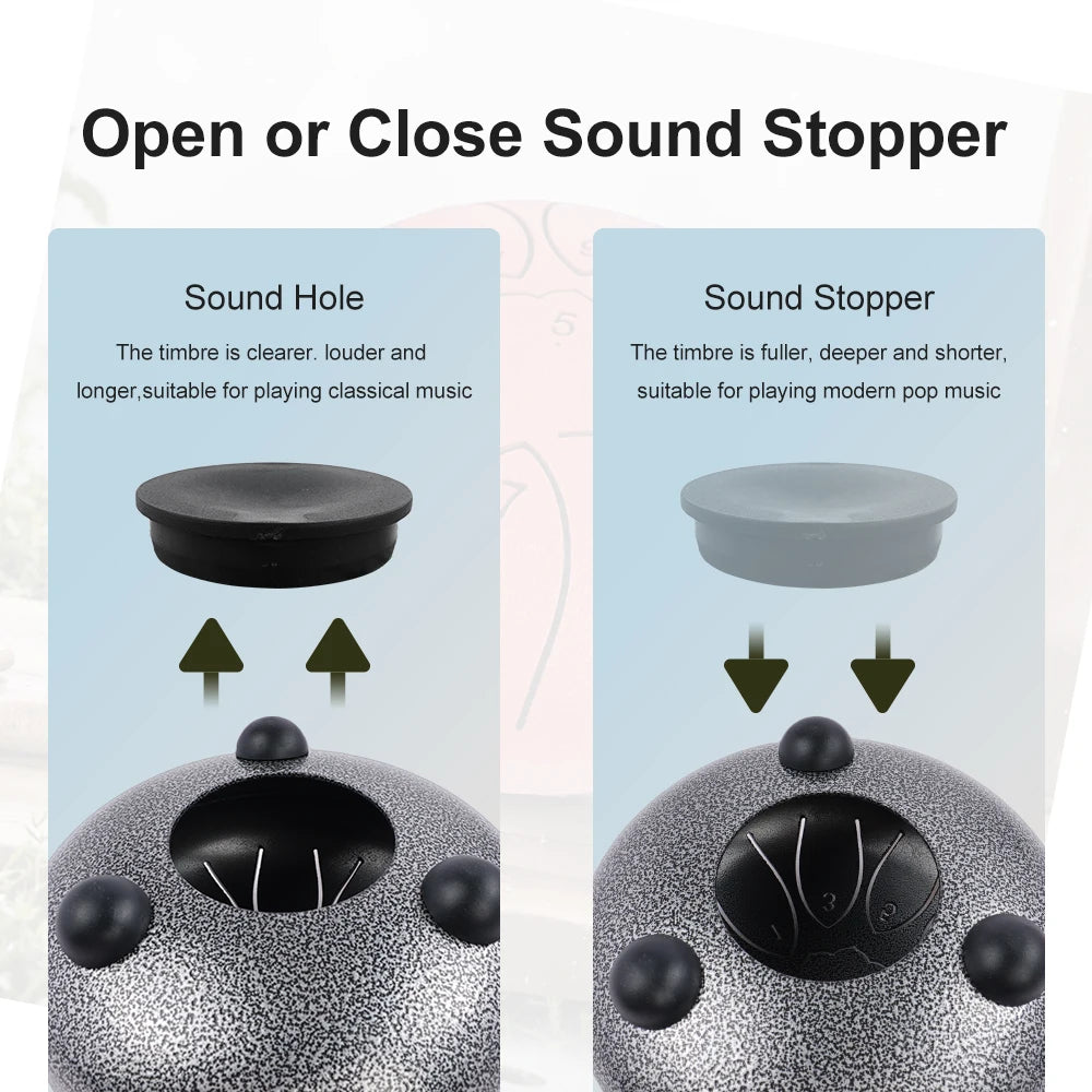 Steel Rain Drum 6" – 11 Notes of Ceremonial Sound