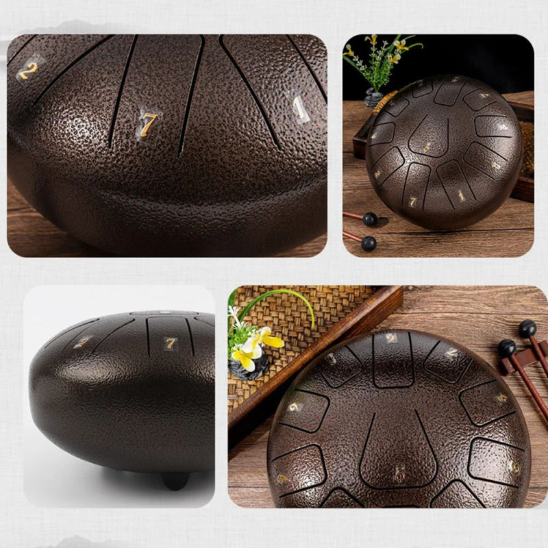 Steel Rain Drum 8" – Hollow Body Resonance for Meditation & Ceremony