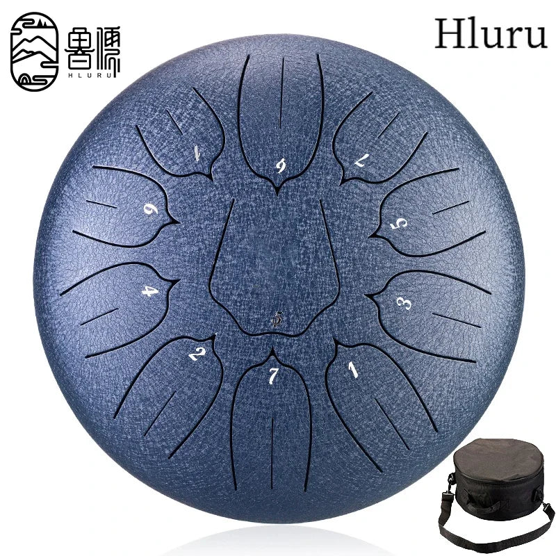Hluru Steel Tongue Drum 10" – 11 Notes for Meditative Play