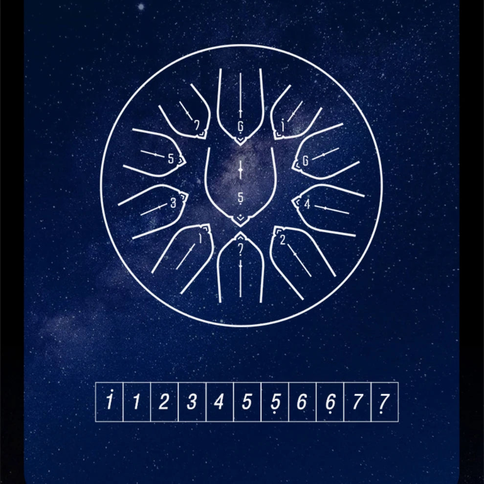 Hluru Steel Tongue Drum 5.5" – Crystalline Overtones for Daily Practice