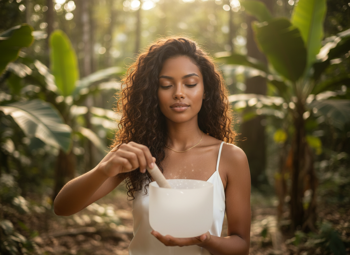 432Hz Crystal Singing Bowl – Deep Meditation & Sound Healing